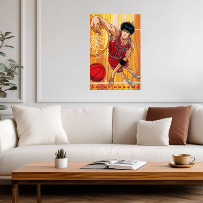 Slam Dunk Kaede Rukawa | Anime Poster | Shohoku Ace Player Print - Anime Poster