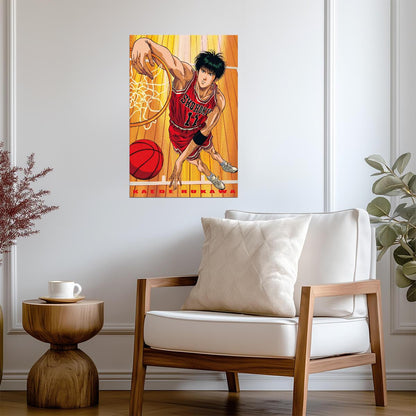 Slam Dunk Kaede Rukawa | Anime Poster | Shohoku Ace Player Print - Anime Poster