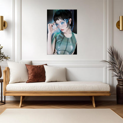 XG Chisa Black Pixie Cut | The Core Album Concept | K-Pop Poster - Music Poster