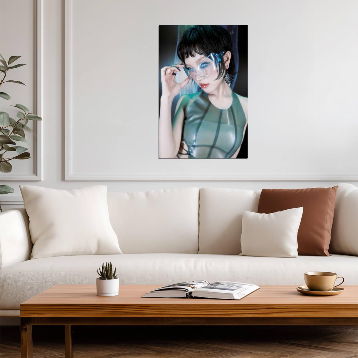 XG Chisa Black Pixie Cut | The Core Album Concept | K-Pop Poster - Music Poster