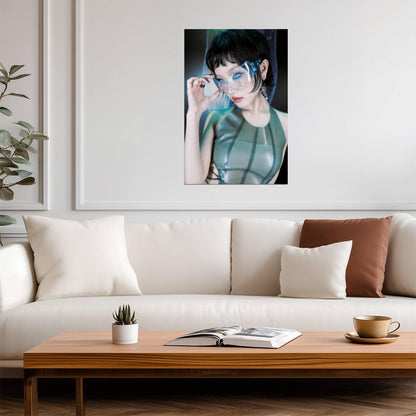 XG Chisa Black Pixie Cut | The Core Album Concept | K-Pop Poster - Music Poster