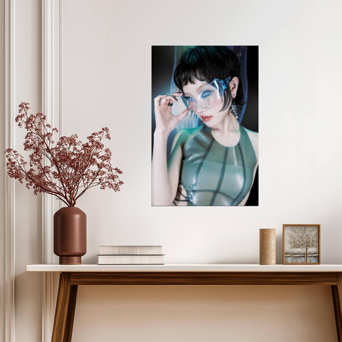 XG Chisa Black Pixie Cut | The Core Album Concept | K-Pop Poster - Music Poster