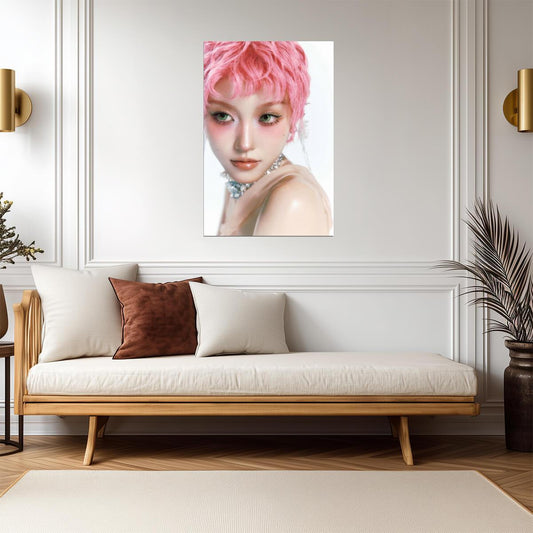 XG Chisa The Core Pink Pixie Cut | K-Pop Poster | Fan Gift Art - Music Poster