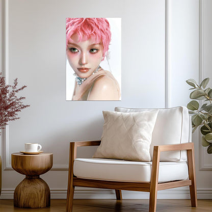 XG Chisa The Core Pink Pixie Cut | K-Pop Poster | Fan Gift Art - Music Poster