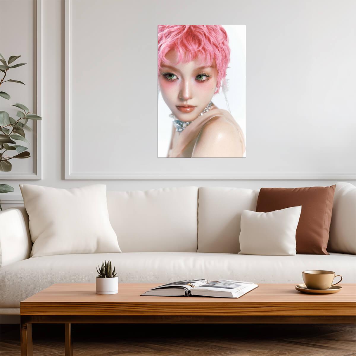 XG Chisa The Core Pink Pixie Cut | K-Pop Poster | Fan Gift Art - Music Poster