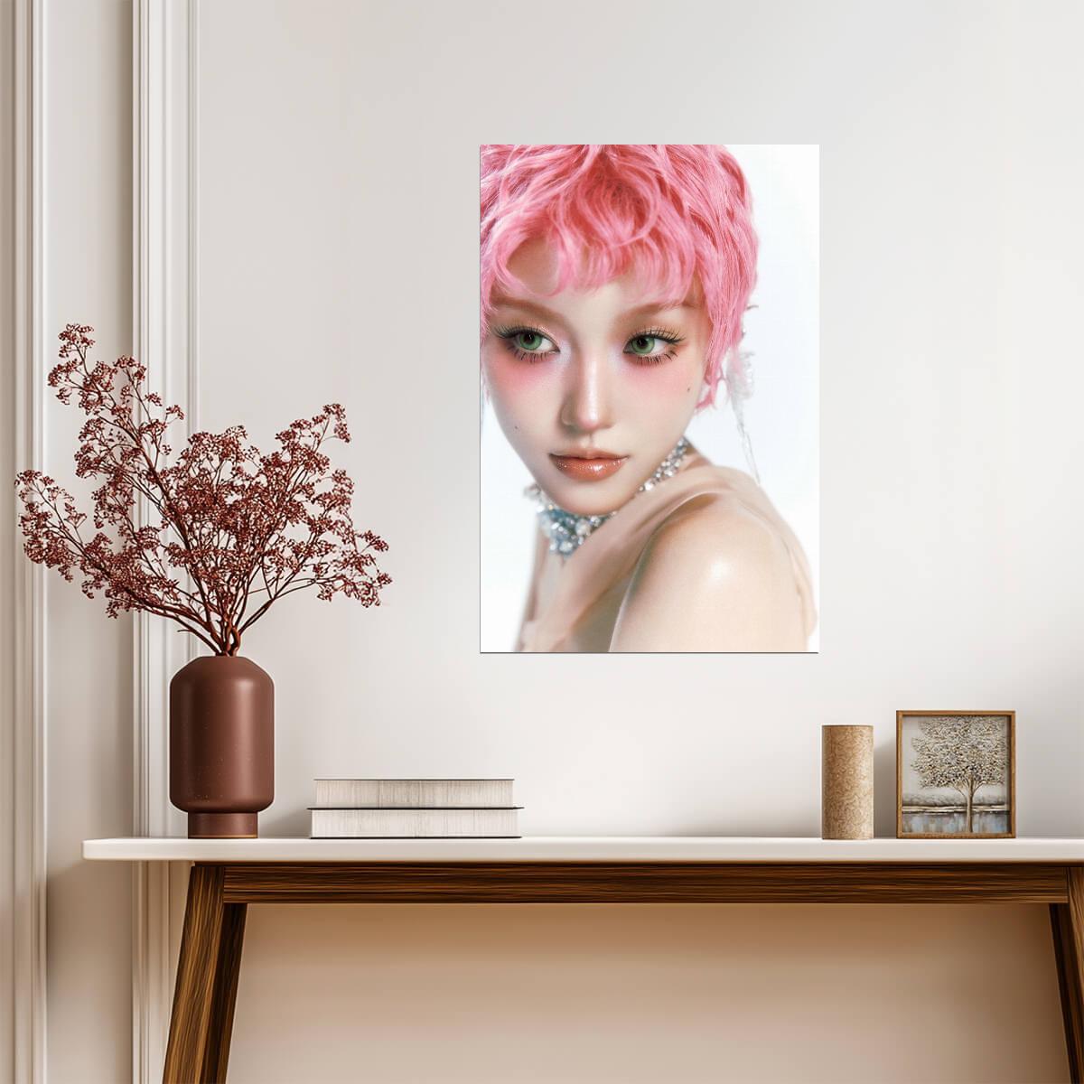 XG Chisa The Core Pink Pixie Cut | K-Pop Poster | Fan Gift Art - Music Poster