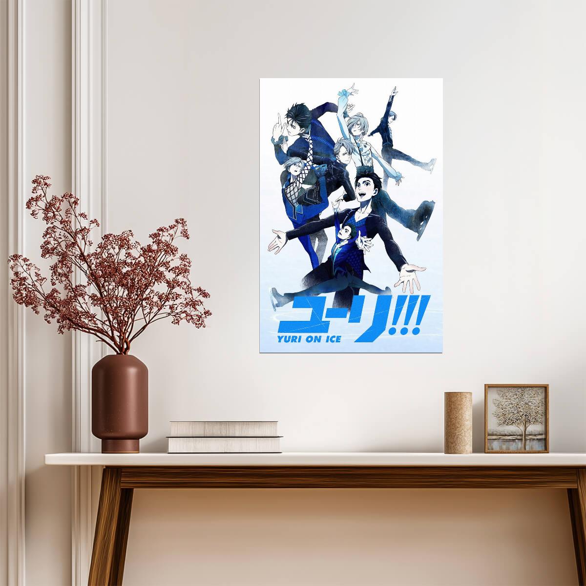 Yuri on Ice Group Art | Anime Poster | Figure Skating Shonen Print - Anime Poster