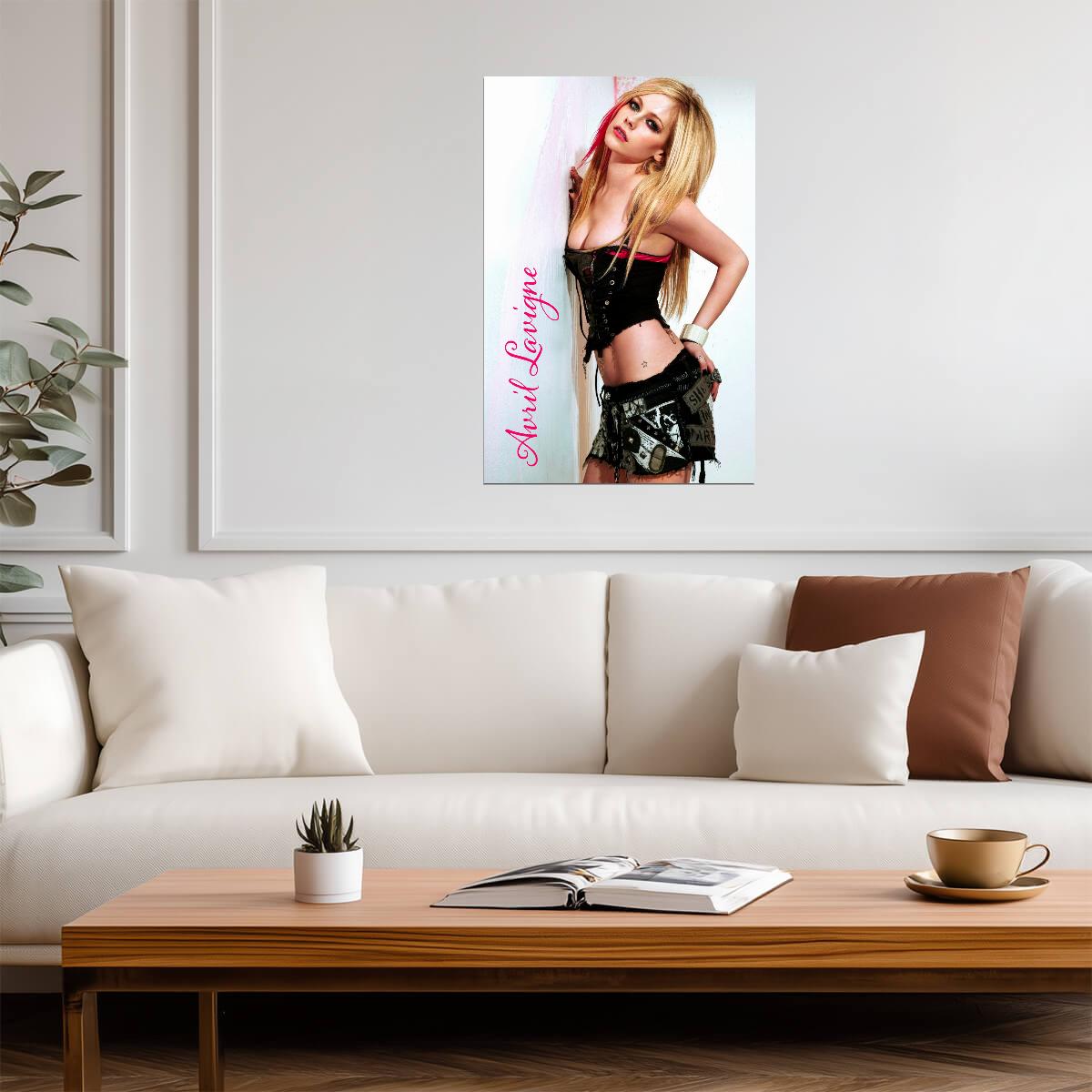 Avril Lavigne The Best Damn Thing Era | Y2K Poster | Sexy Pop Punk Style Art - Music Poster