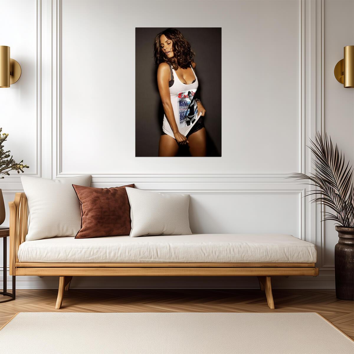 Halle Berry Poster | Sexy Actress Wall Art Print - Celebrities Poster