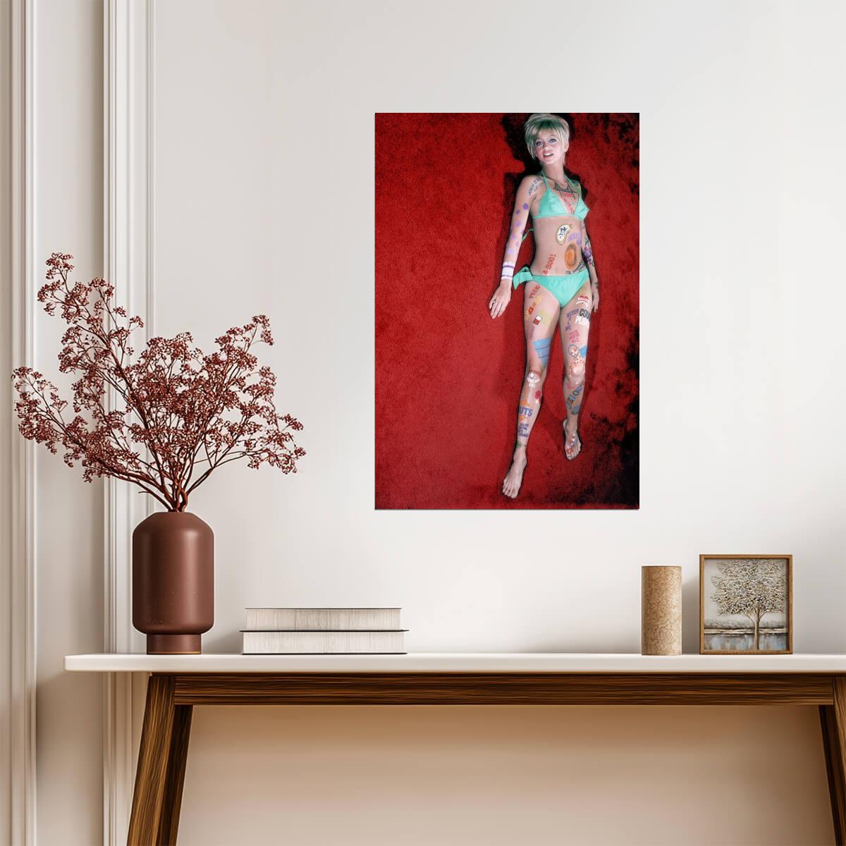 Goldie Hawn in Bikini Poster | Sexy Actress Wall Art Print - Celebrities Poster