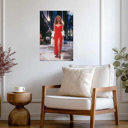 Goldie Hawn in Red Dress Poster | Death Becomes Her Movie Wall Art Print - Celebrities Poster
