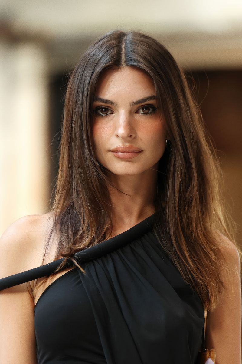 Emily Ratajkowski in Black Top Poster | Model Wall Art Print - Celebrities Poster