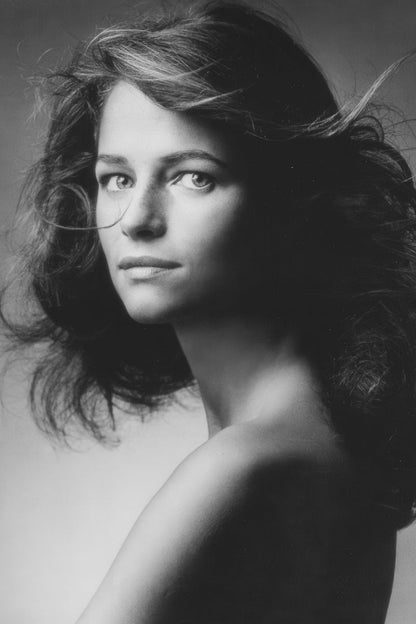 Charlotte Rampling Black and White Portrait Poster | Actress Photo Print - Celebrities Poster