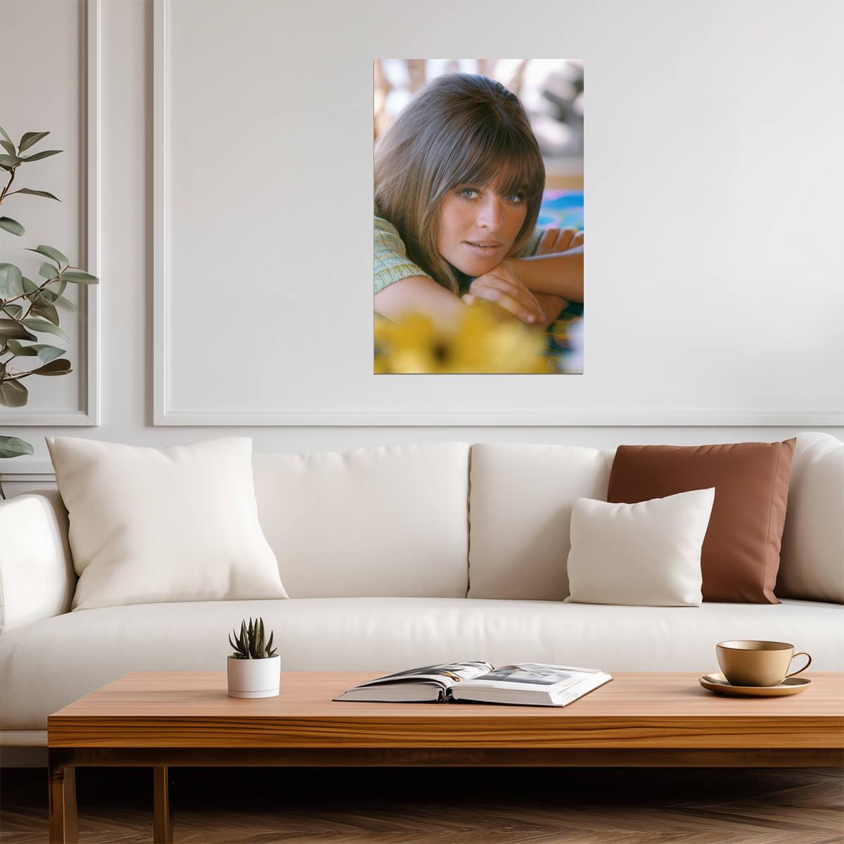 Julie Christie Portrait Poster | Actress Wall Art Print - Celebrities Poster