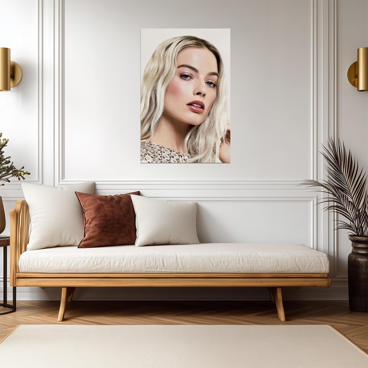 Margot Robbie Classic Beauty Poster | Actress Wall Art Print - Celebrities Poster