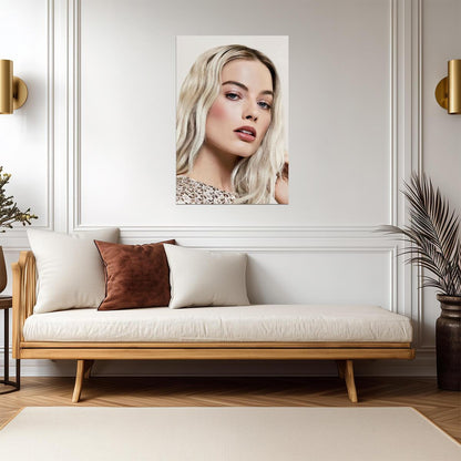 Margot Robbie Classic Beauty Poster | Actress Wall Art Print - Celebrities Poster