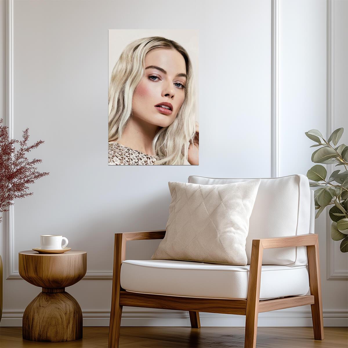 Margot Robbie Classic Beauty Poster | Actress Wall Art Print - Celebrities Poster