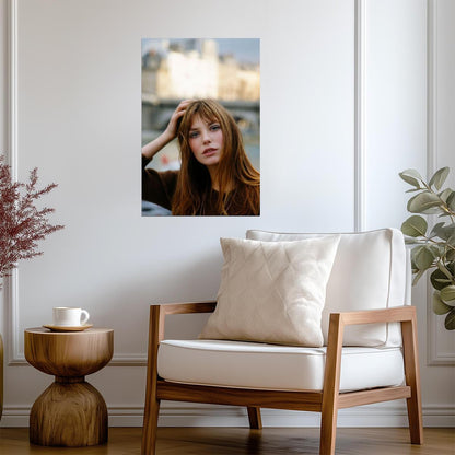 Jane Birkin Redhead Portrait Poster | Actress Wall Art Print - Celebrities Poster