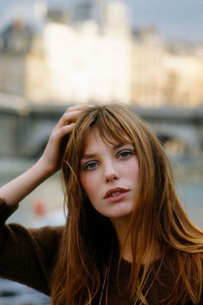 Jane Birkin Redhead Portrait Poster | Actress Wall Art Print - Celebrities Poster