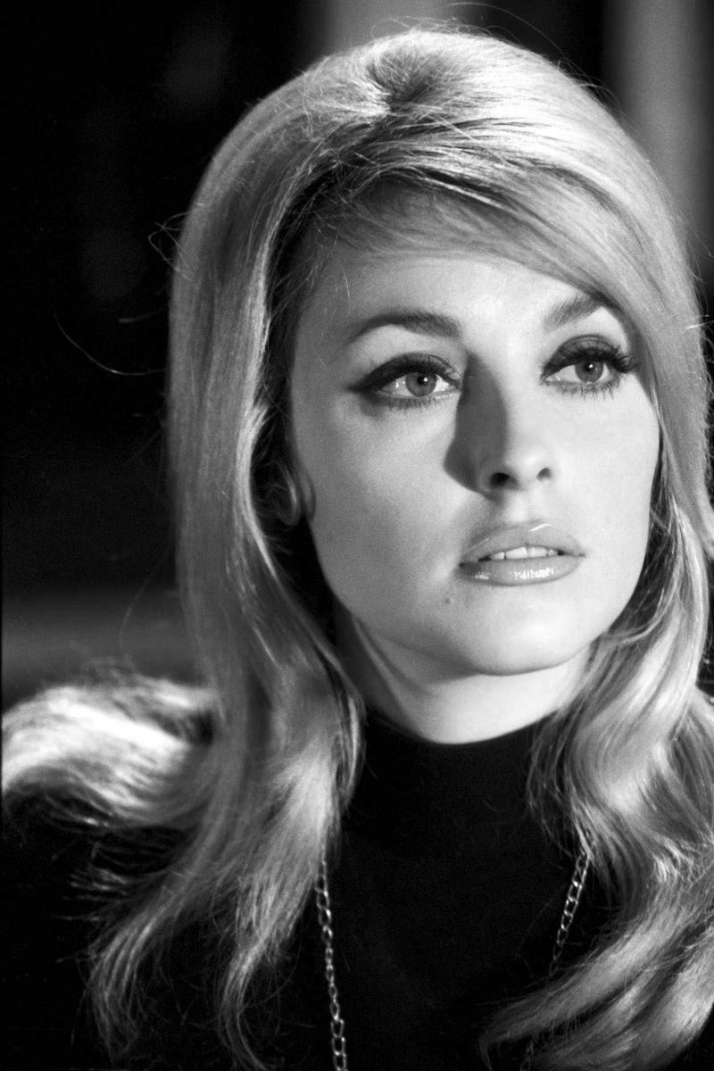 Sharon Tate Black and White Portrait Poster | Actress Wall Art Print - Celebrities Poster