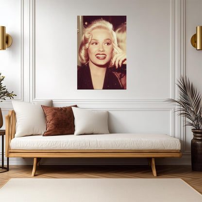 Mamie Van Doren Smiling Portrait Poster | Actress Wall Art Print - Celebrities Poster