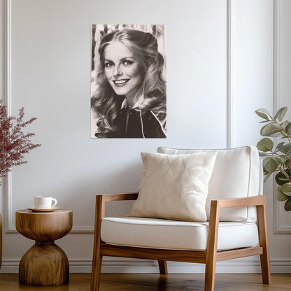 Cheryl Ladd Smiling Portrait Poster | Actress Wall Art Print - Celebrities Poster