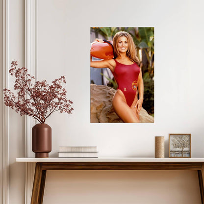 Carmen Electra in Baywatch Swimsuit Poster | Sexy Actress Wall Art Print - Celebrities Poster