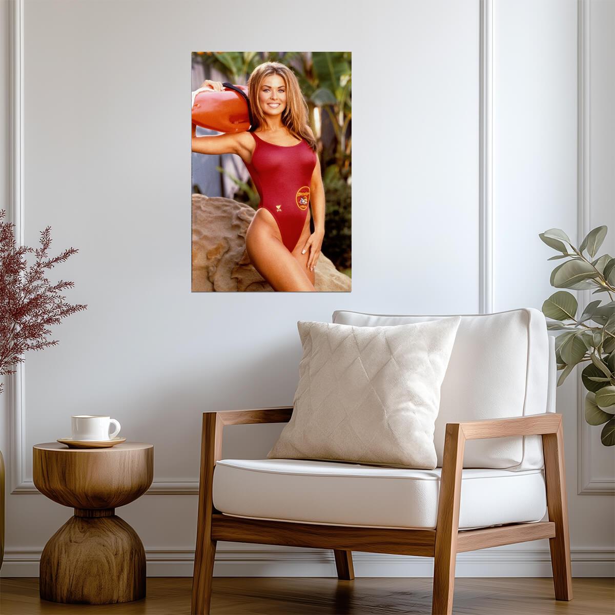 Carmen Electra in Baywatch Swimsuit Poster | Sexy Actress Wall Art Print - Celebrities Poster