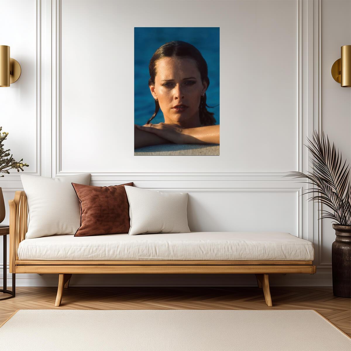 Sylvia Kristel Portrait Poster | Emmanuelle 1974 Movie Wall Art Print - Celebrities Poster