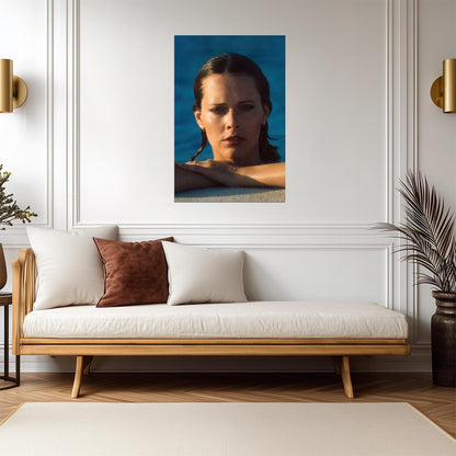 Sylvia Kristel Portrait Poster | Emmanuelle 1974 Movie Wall Art Print - Celebrities Poster