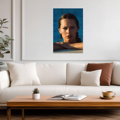 Sylvia Kristel Portrait Poster | Emmanuelle 1974 Movie Wall Art Print - Celebrities Poster