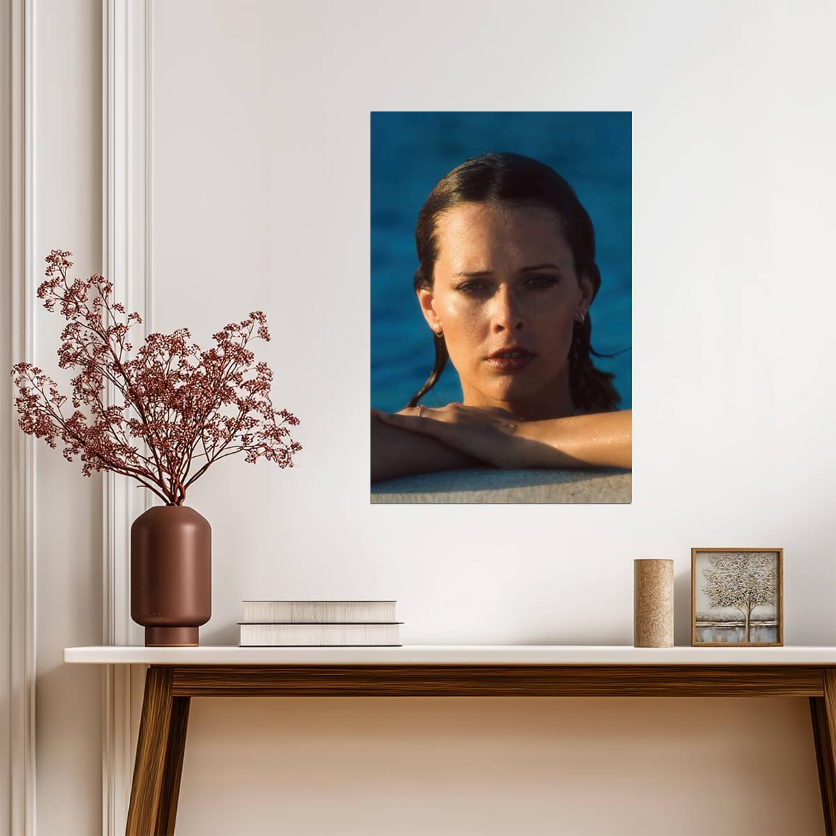 Sylvia Kristel Portrait Poster | Emmanuelle 1974 Movie Wall Art Print - Celebrities Poster