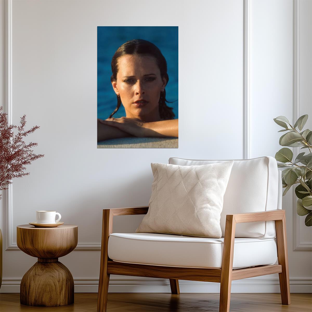 Sylvia Kristel Portrait Poster | Emmanuelle 1974 Movie Wall Art Print - Celebrities Poster