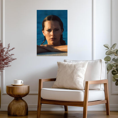 Sylvia Kristel Portrait Poster | Emmanuelle 1974 Movie Wall Art Print - Celebrities Poster