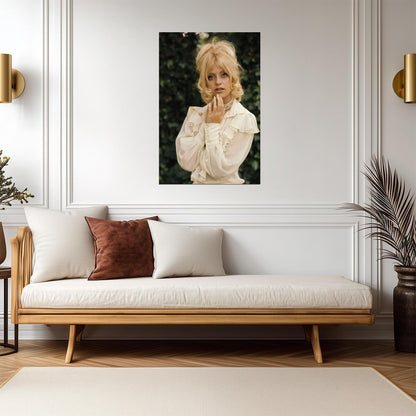 Goldie Hawn Young Blonde Portrait Poster | Actress Wall Art Print - Celebrities Poster