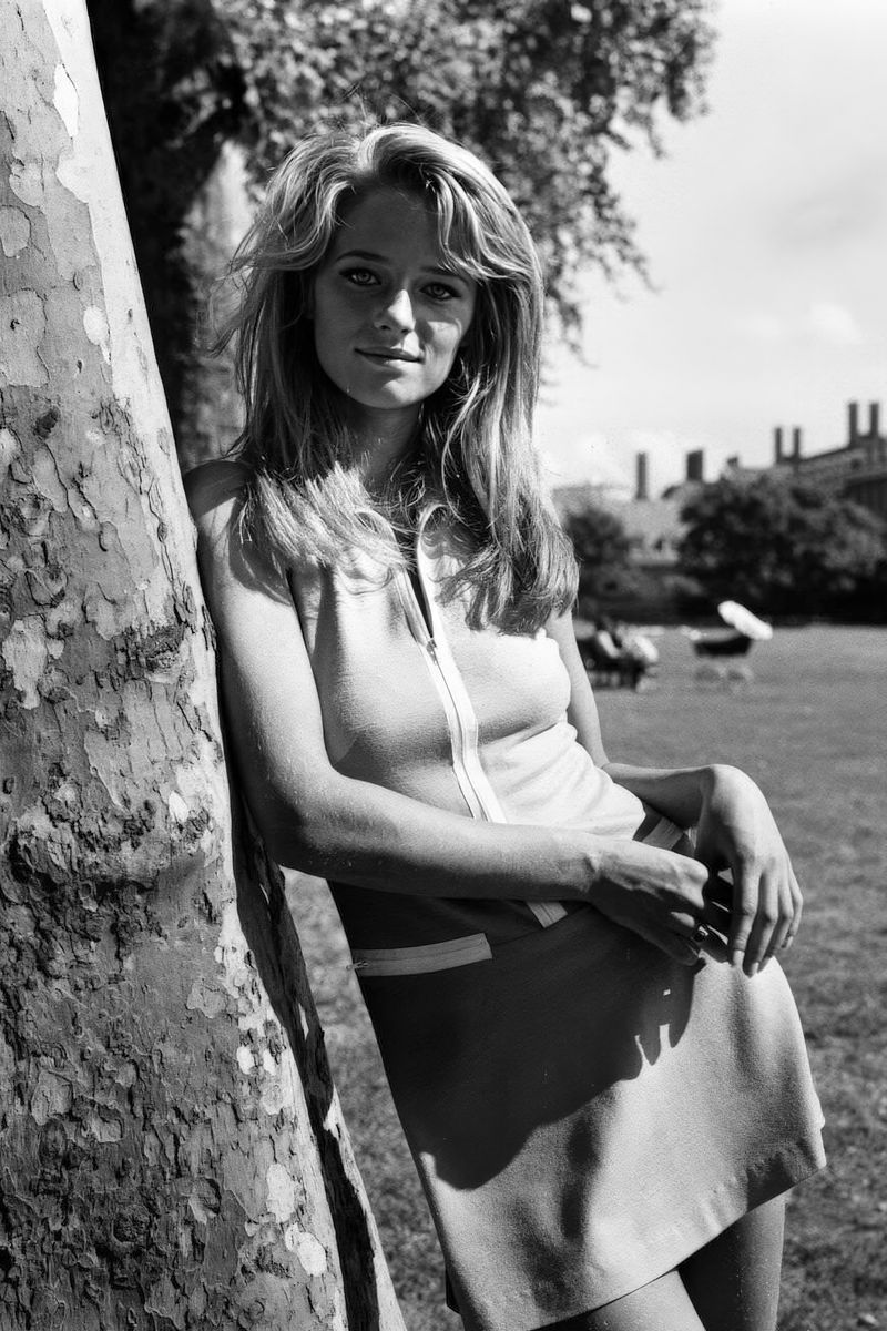 Charlotte Rampling Tree Portrait Poster | Black and White Wall Art Print - Celebrities Poster