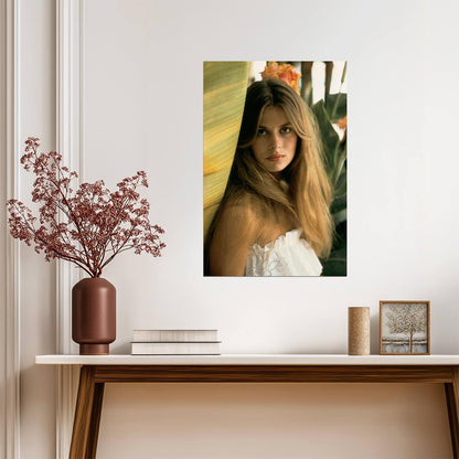 Nastassja Kinski Tropical Portrait Poster | Actress Wall Art Print - Celebrities Poster