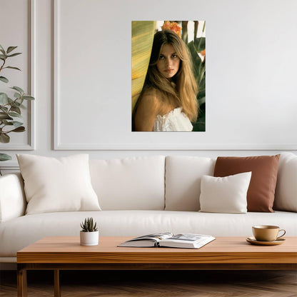 Nastassja Kinski Tropical Portrait Poster | Actress Wall Art Print - Celebrities Poster
