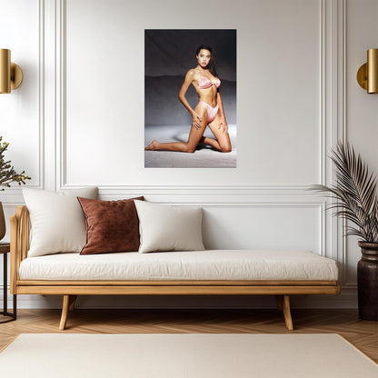 Angelina Jolie in Pink Bikini Poster | Sexy Actress Wall Art Print - Celebrities Poster