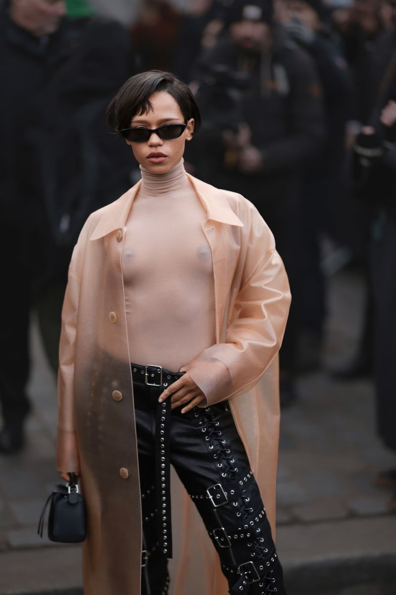 Taylor Russell in Light Jacket and Dark Glasses Poster | Sexy Actress Print - Celebrities Poster