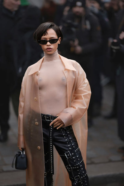 Taylor Russell in Light Jacket and Dark Glasses Poster | Sexy Actress Print - Celebrities Poster