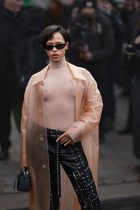 Taylor Russell in Light Jacket and Dark Glasses Poster | Sexy Actress Print - Celebrities Poster