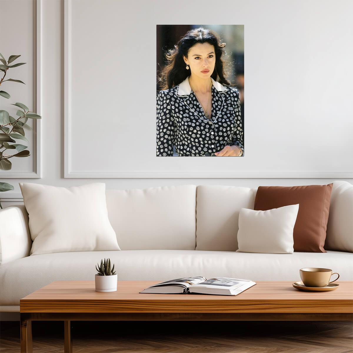 Monica Bellucci Vintage Portrait Poster | Malena 2000 Movie Wall Art Print - Celebrities Poster