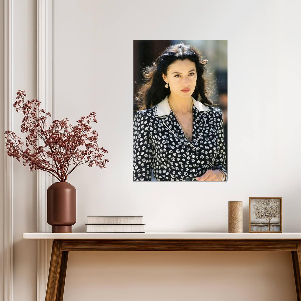 Monica Bellucci Vintage Portrait Poster | Malena 2000 Movie Wall Art Print - Celebrities Poster