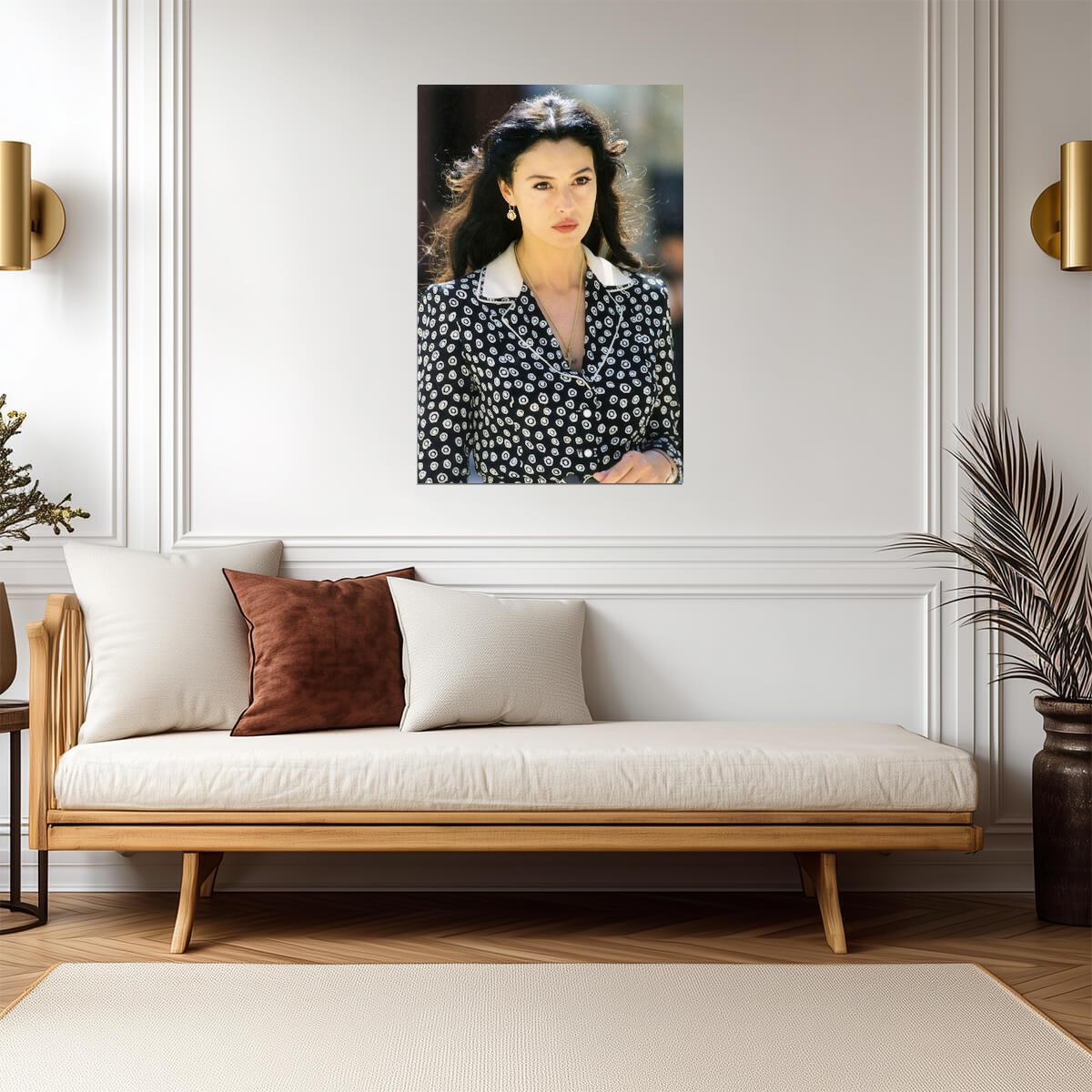 Monica Bellucci Vintage Portrait Poster | Malena 2000 Movie Wall Art Print - Celebrities Poster