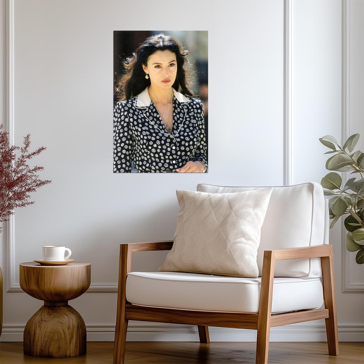 Monica Bellucci Vintage Portrait Poster | Malena 2000 Movie Wall Art Print - Celebrities Poster