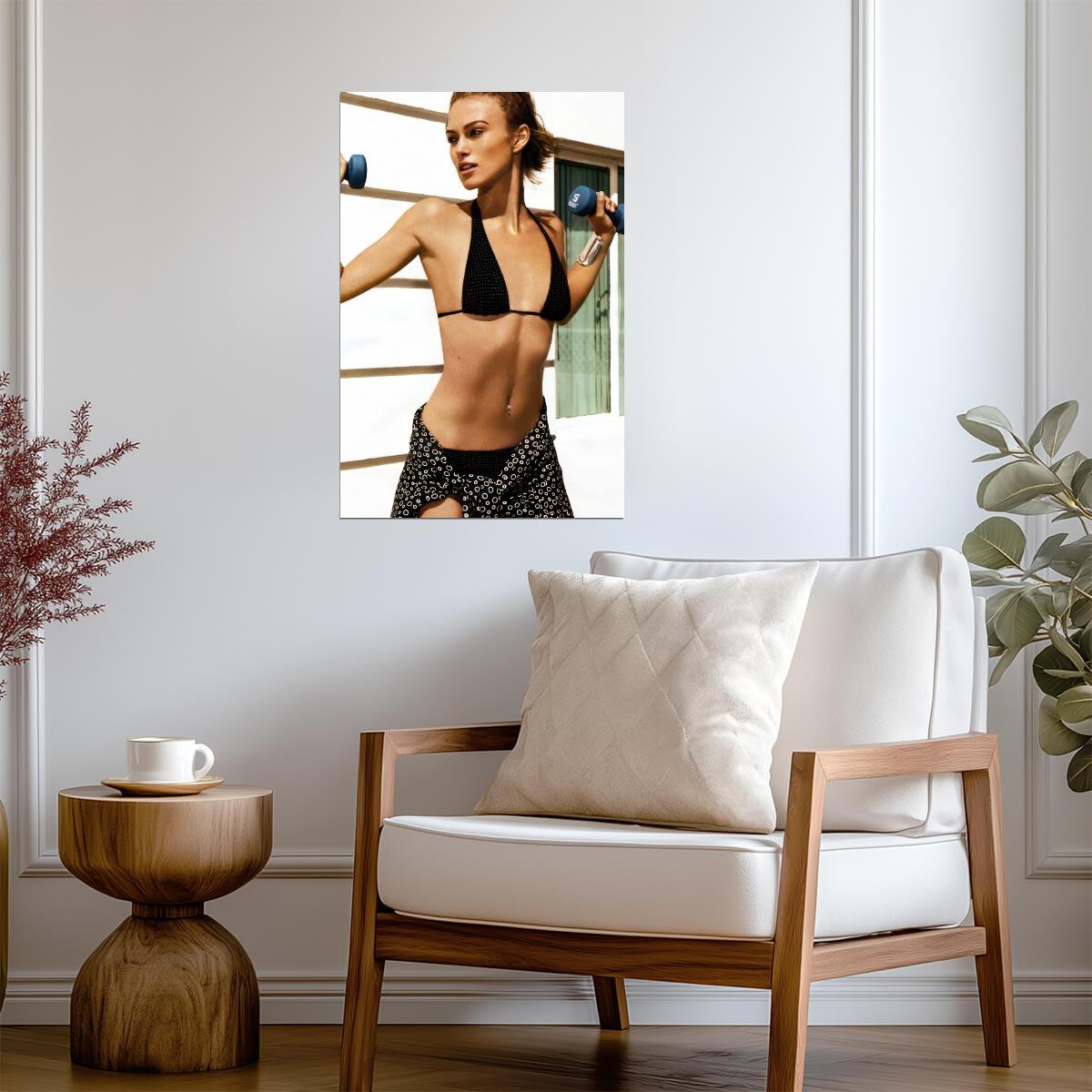 Keira Knightley Workout Poster | Sexy Actress Wall Art Print - Celebrities Poster