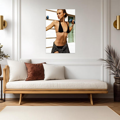 Keira Knightley Workout Poster | Sexy Actress Wall Art Print - Celebrities Poster