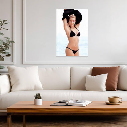 Cameron Diaz in Black Bikini Poster | Sexy Actress Wall Art Print - Celebrities Poster