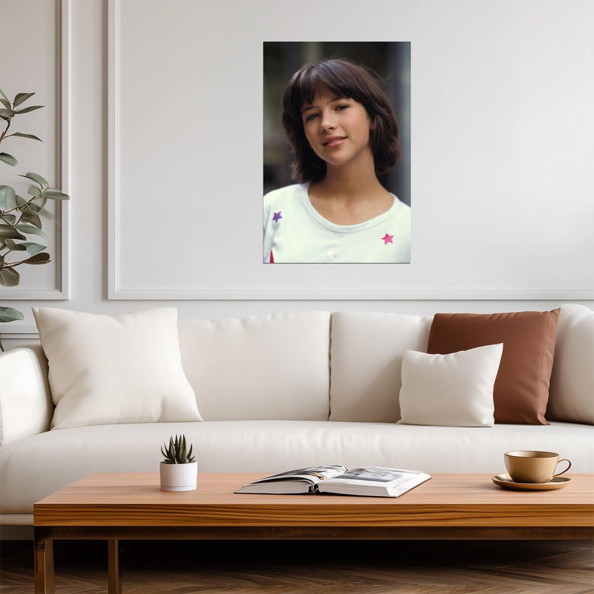 Sophie Marceau Young Portrait Poster | Actress Wall Art Print - Celebrities Poster